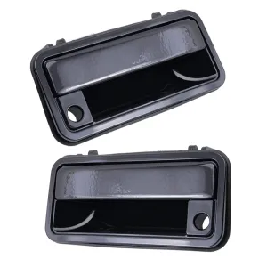 1988-2000 GM Pickup/SUV Outside Door Handle Paint To Match Black Metal Handle-Plastic Base Set Front LH RH