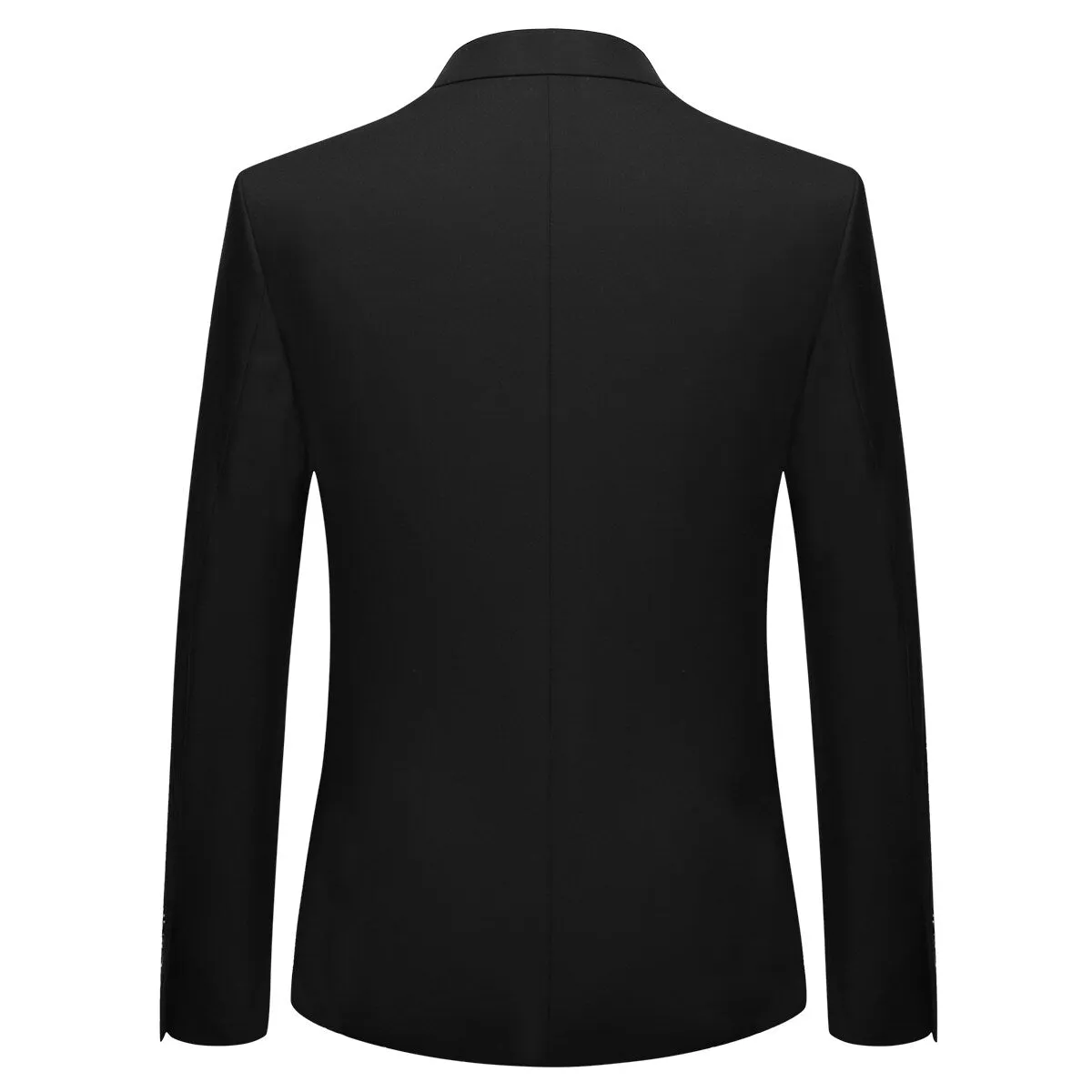 3-Piece One Button Formal Suit Black Suit