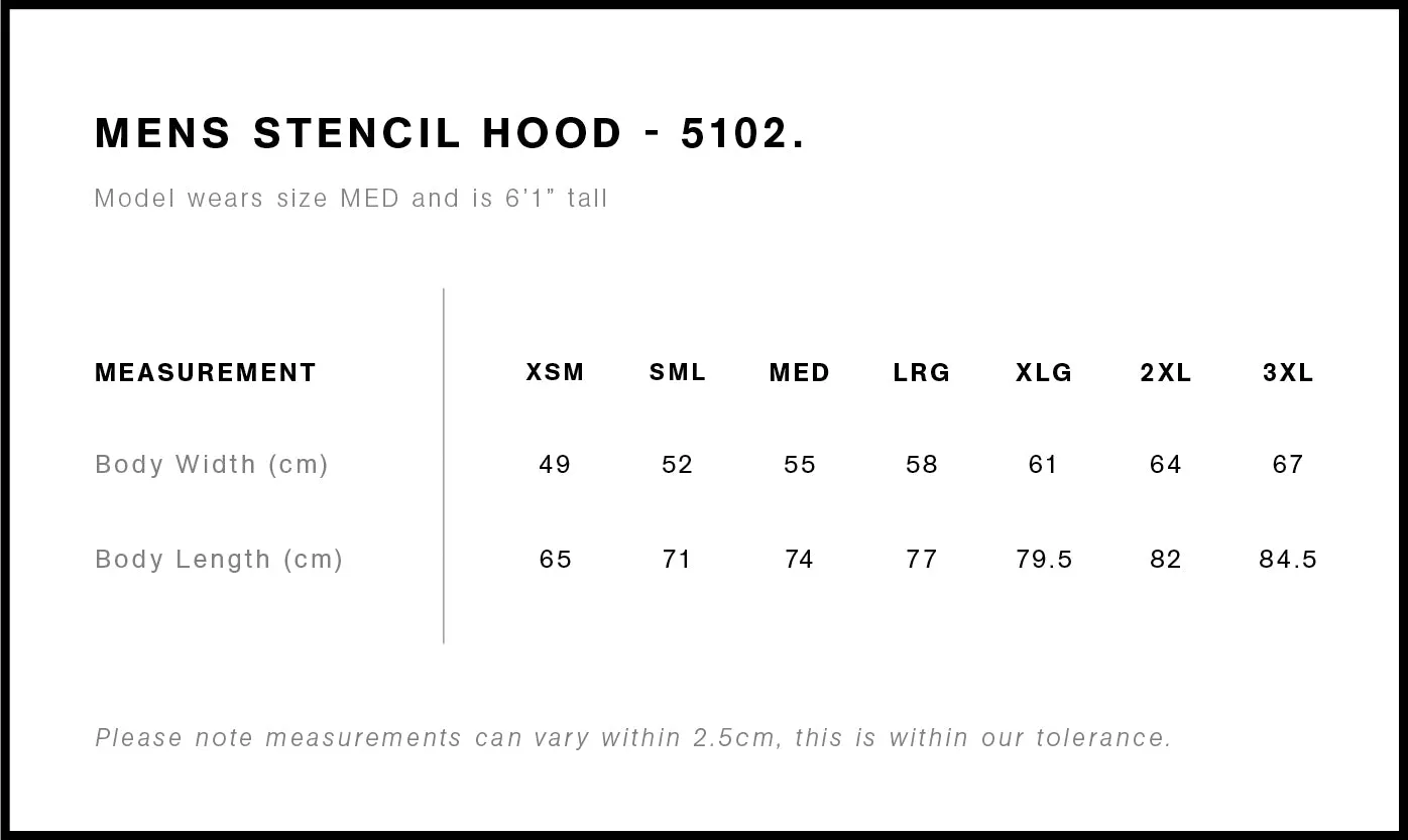 5102 STENCIL HOOD