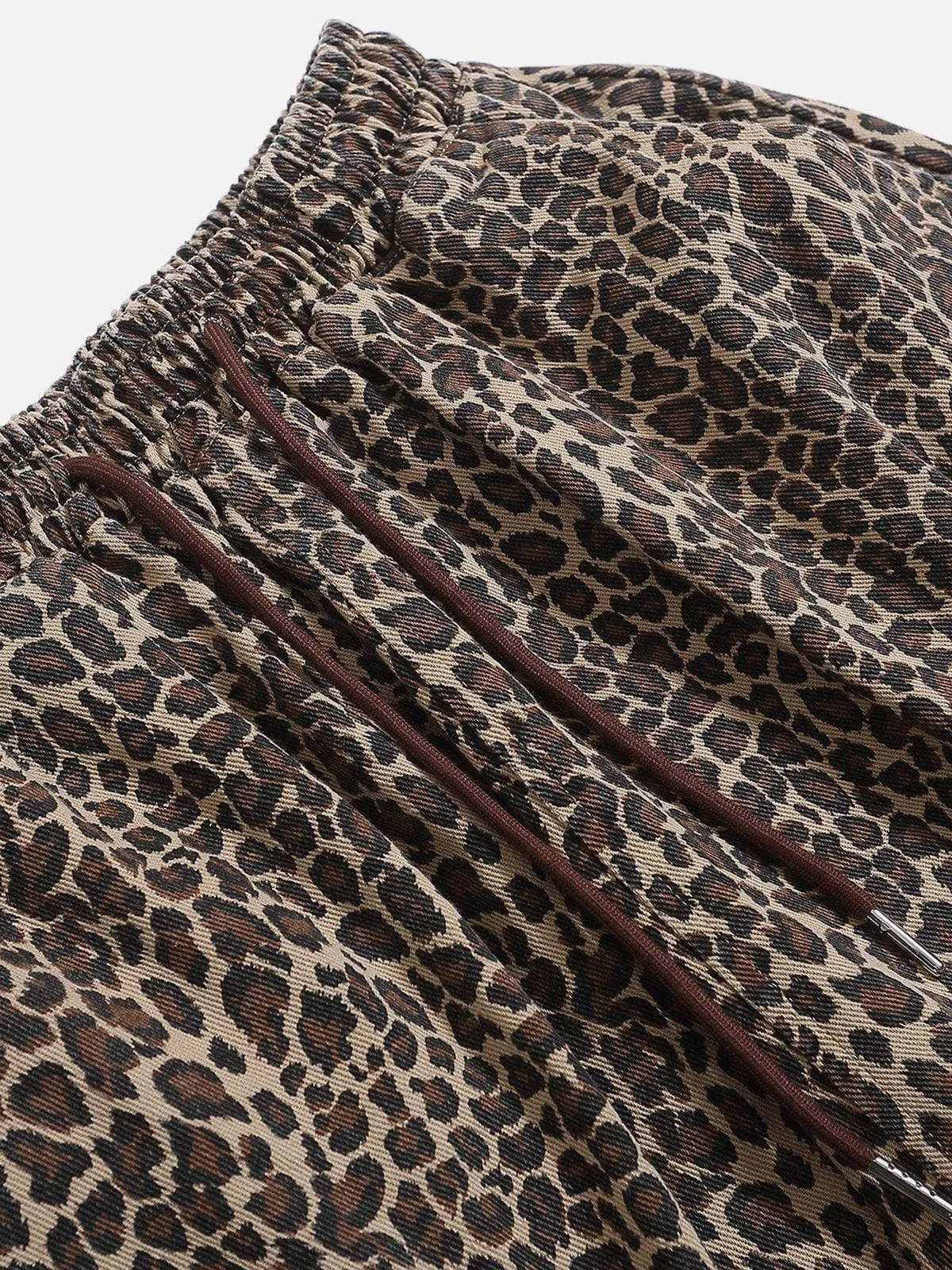 Aelfric Eden Drawstring Leopard Print Shorts