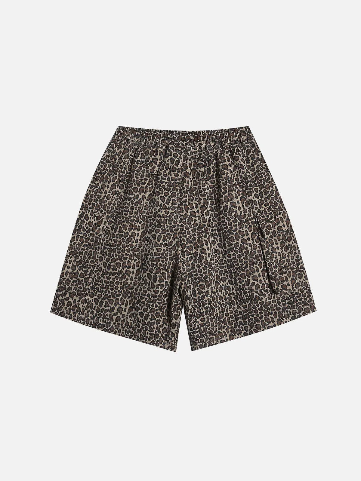 Aelfric Eden Drawstring Leopard Print Shorts