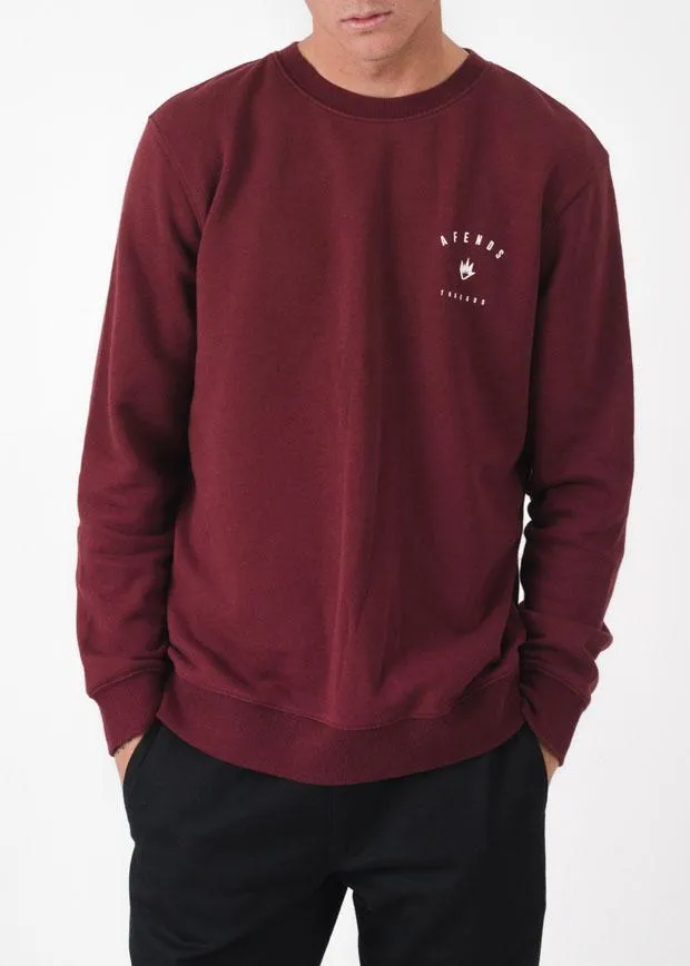 Afends Mens Threads - Crew Neck Sweat