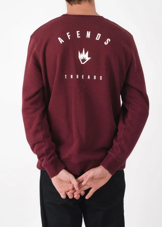 Afends Mens Threads - Crew Neck Sweat