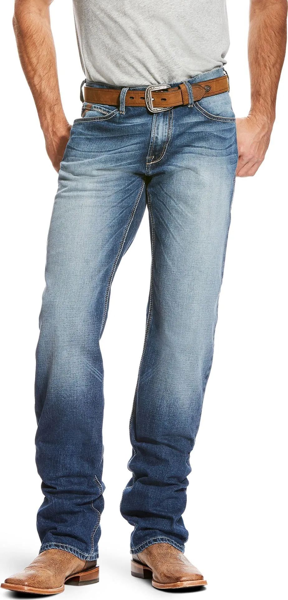 Ariat Men's M4 Relaxed Fit Bootcut Jeans, Lineup Cinder 10024295