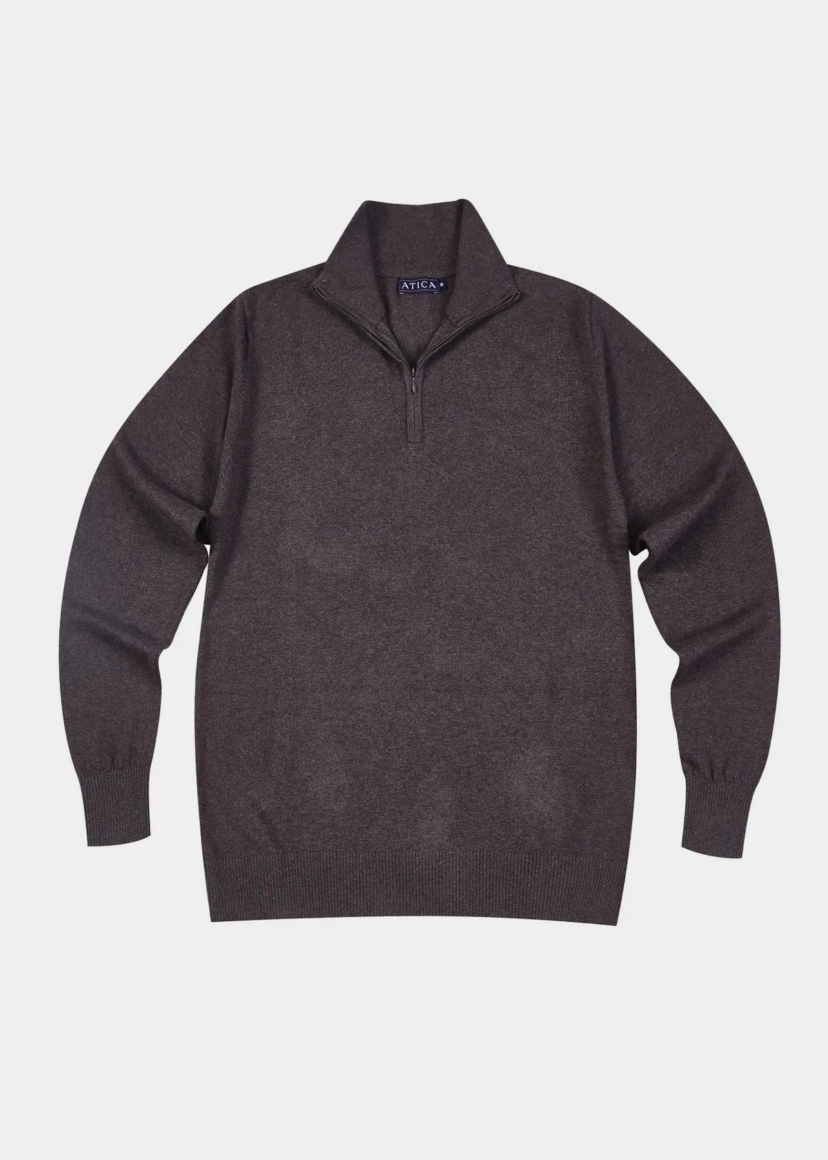 Atica Cashmere Blend Zip-Up Sweater