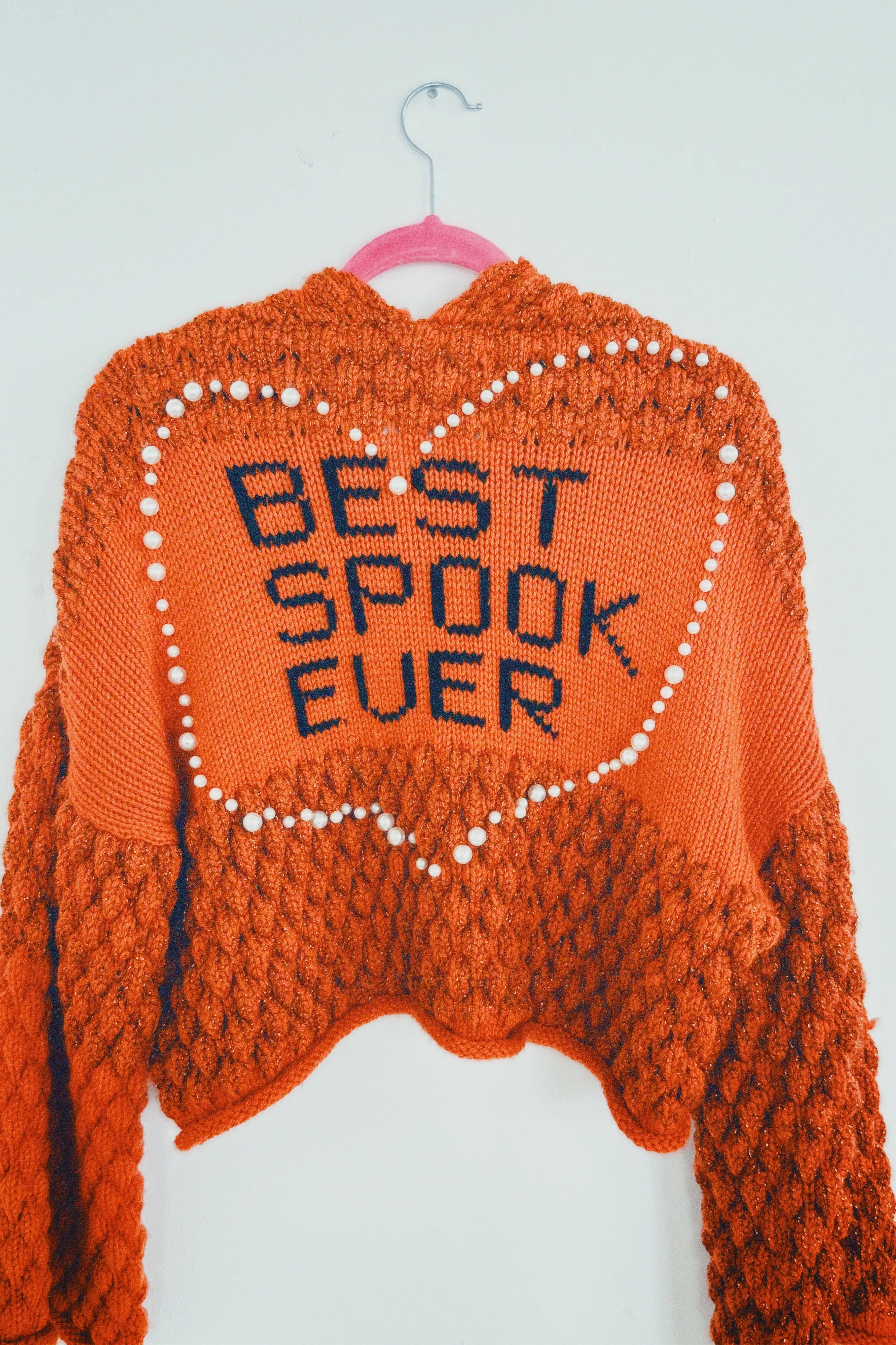 Autumn Bee Bubble BEST.SPOOK.EVER Knit Jacket