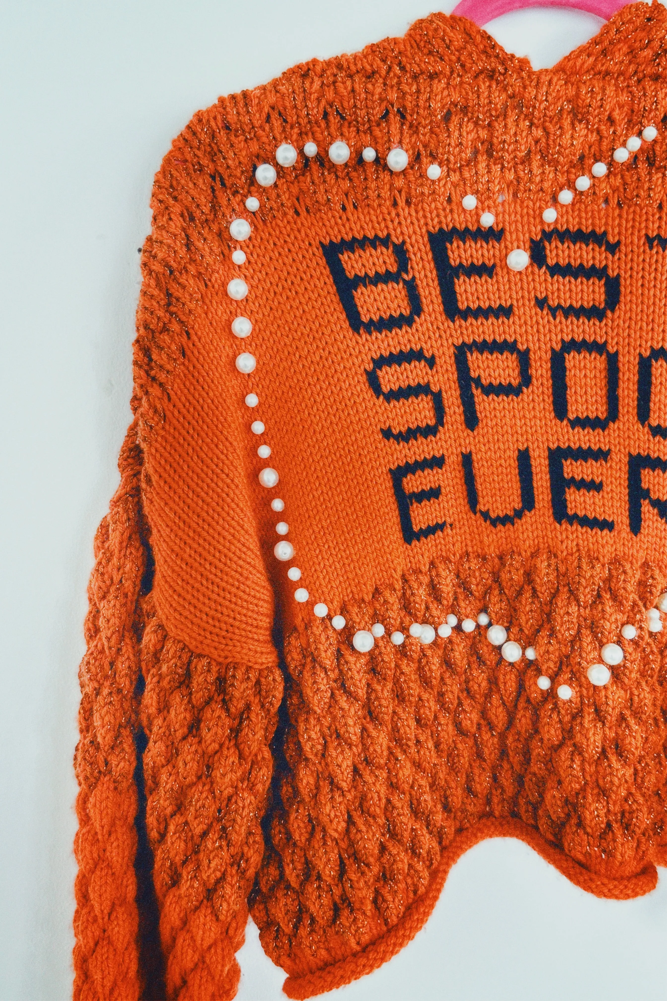 Autumn Bee Bubble BEST.SPOOK.EVER Knit Jacket