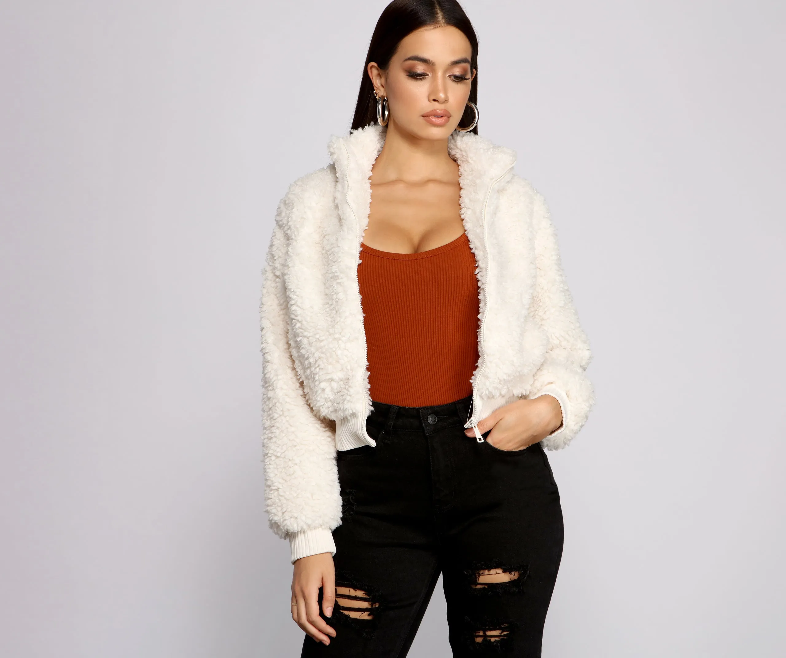 Back To Basics Faux Fur Jacket