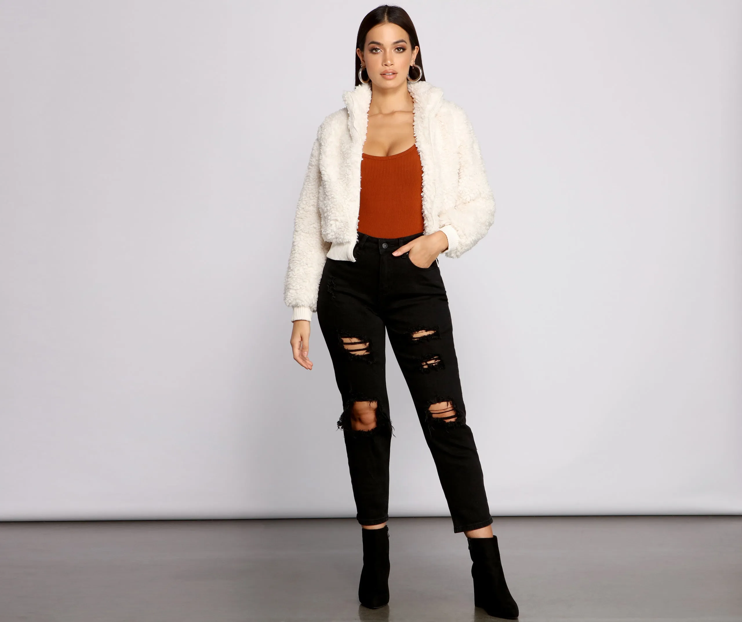 Back To Basics Faux Fur Jacket