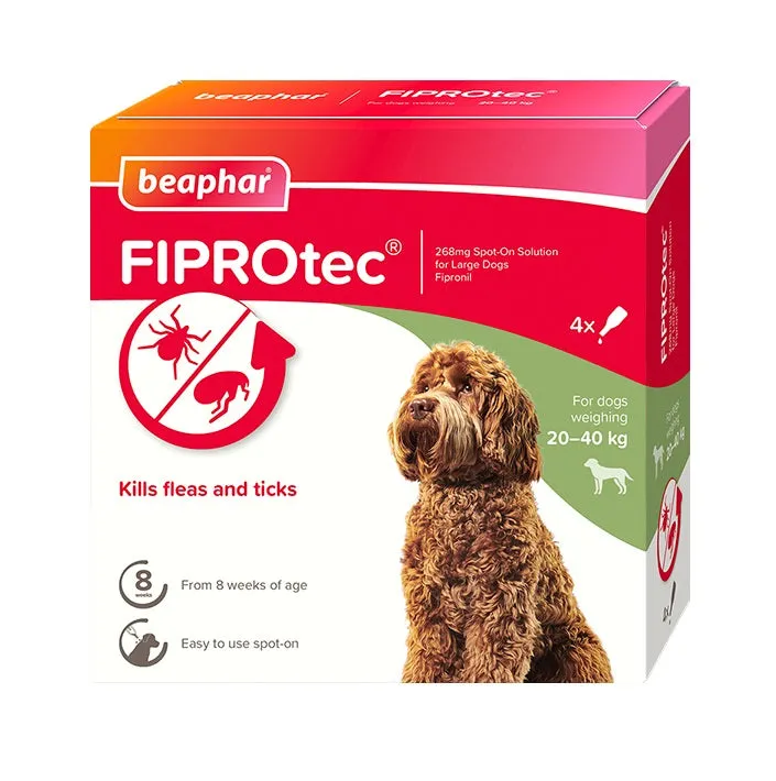 Beaphar FIPROtec L Dog 4 pipette x6