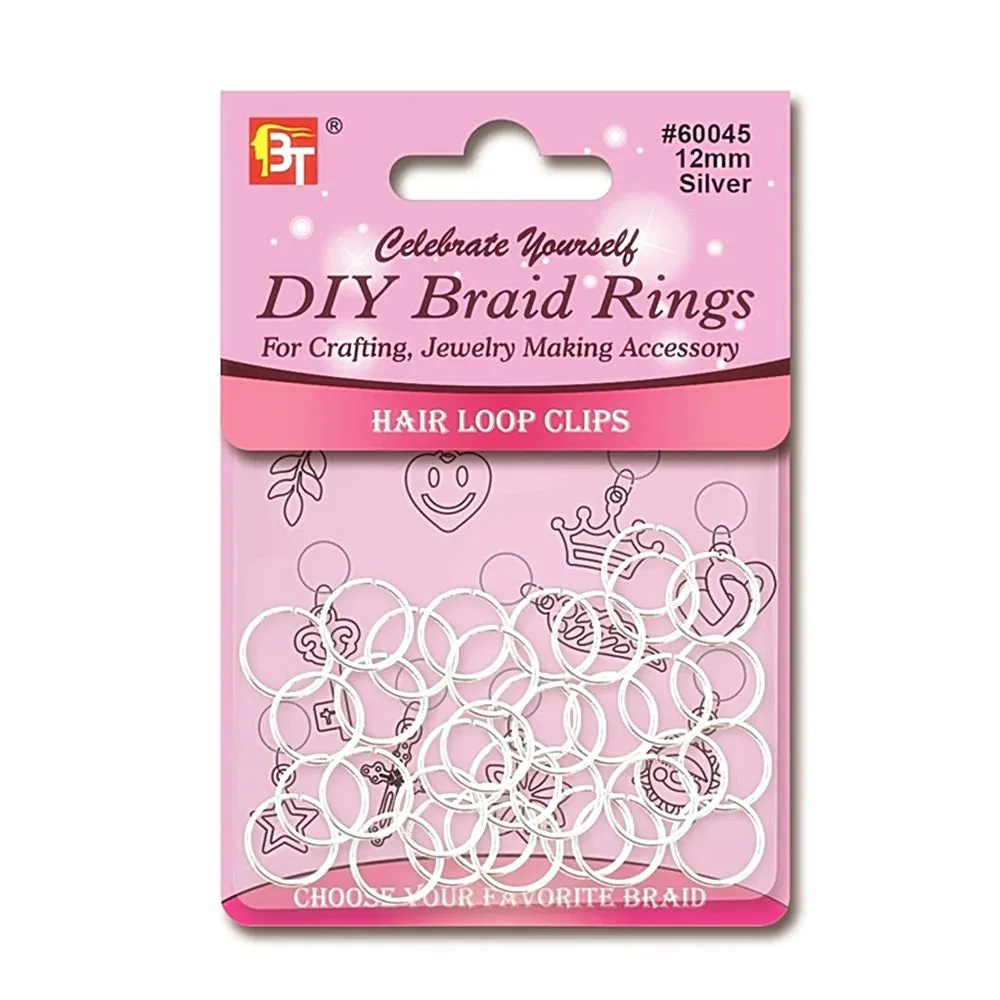 Beauty Town DIY Braid Ring 12mm Silver BT60045