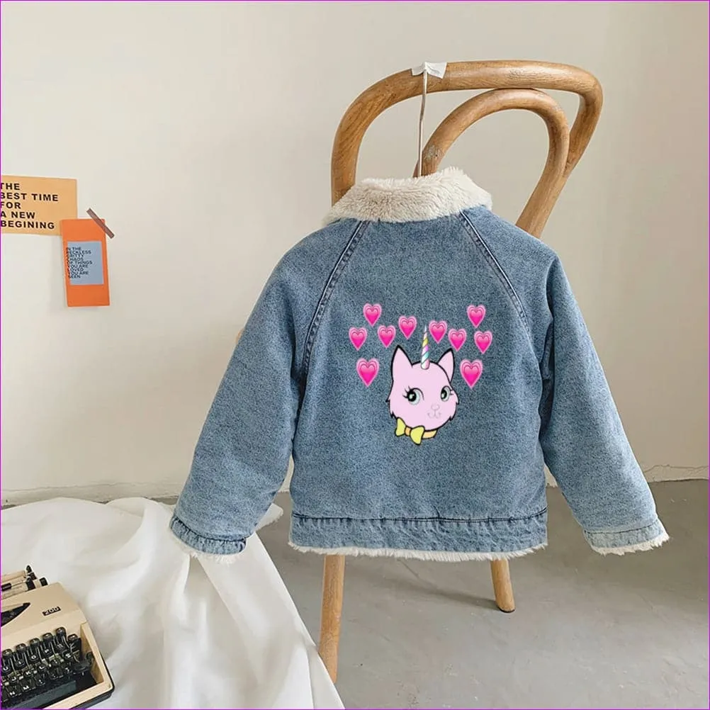 Bec & Friends Kids Faux Rabbit Fur Jacket