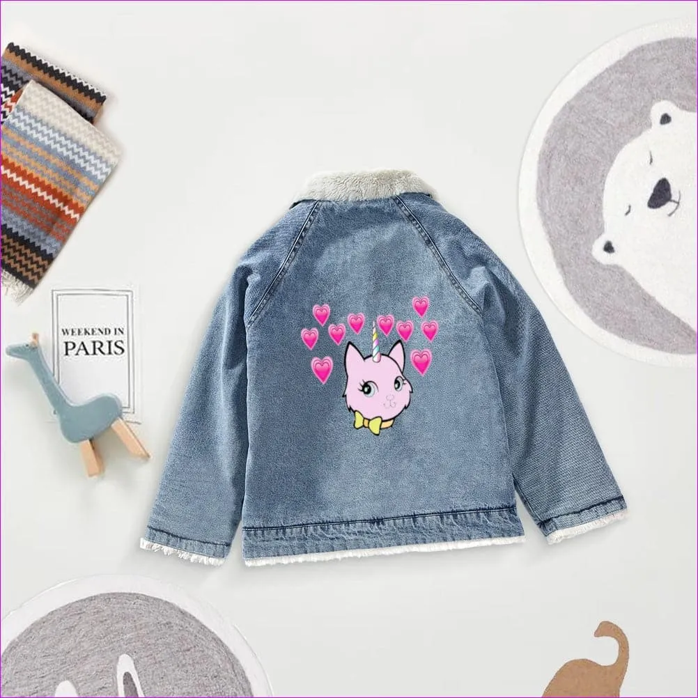 Bec & Friends Kids Faux Rabbit Fur Jacket