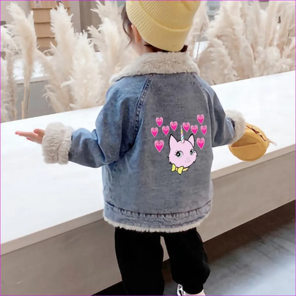 Bec & Friends Kids Faux Rabbit Fur Jacket