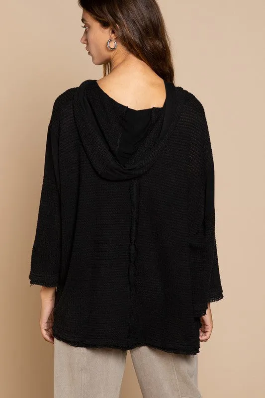 Bell Sleeve Oversized Fit Sweater Top - Online Exclusive