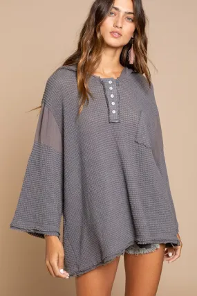 Bell Sleeve Oversized Fit Sweater Top - Online Exclusive