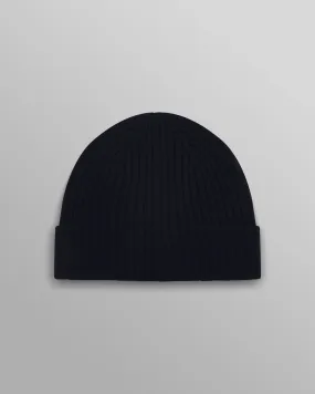 Belvoir - Navy Wool Fisherman Beanie