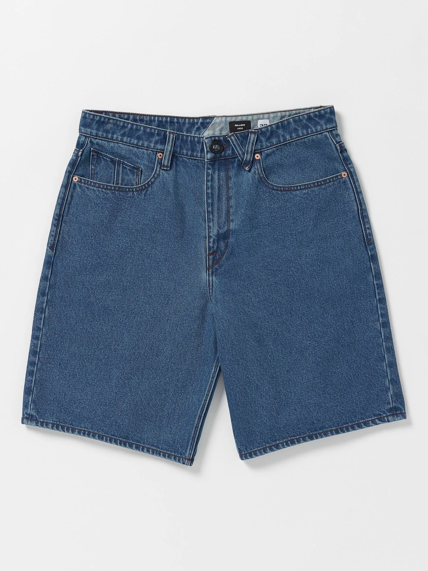 Billow Denim Shorts - Oliver Mid Blue