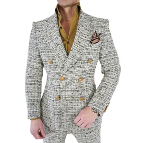 Biscotti Tweed Double Breasted Jacket