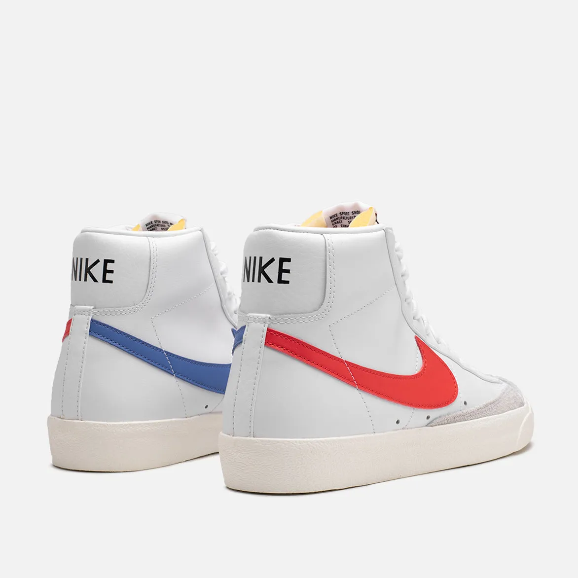 BLAZER MID `77 VNTG - WHITE / HABANERO RED / MEDIUM BLUE