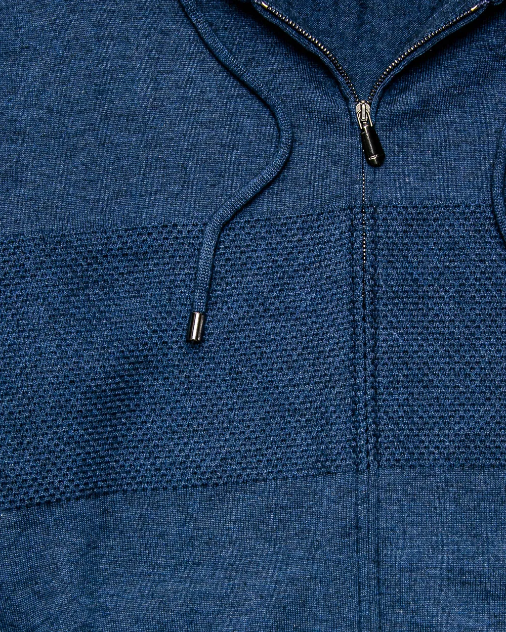 Blue Zip Hoodie