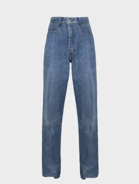 Boyfriend Jean Mid Blue