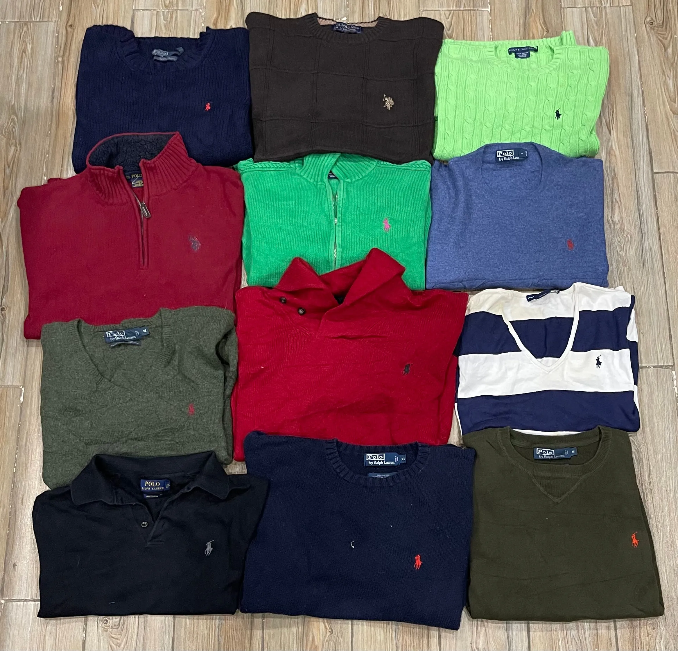 Branded Polo Ralph Lauren Knitwear - 14 Pieces