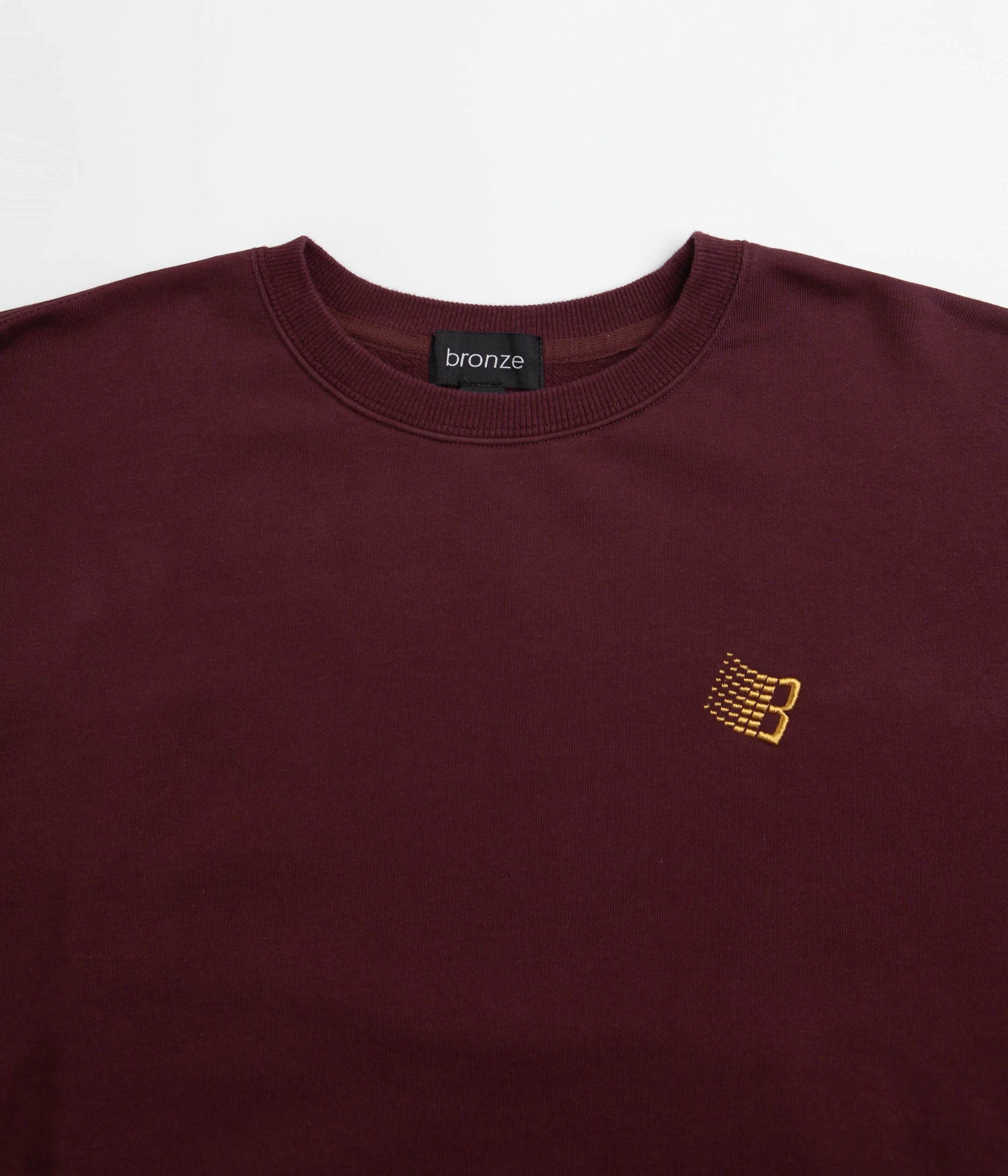 Bronze 56K Logo Crewneck Sweatshirt - Burgundy