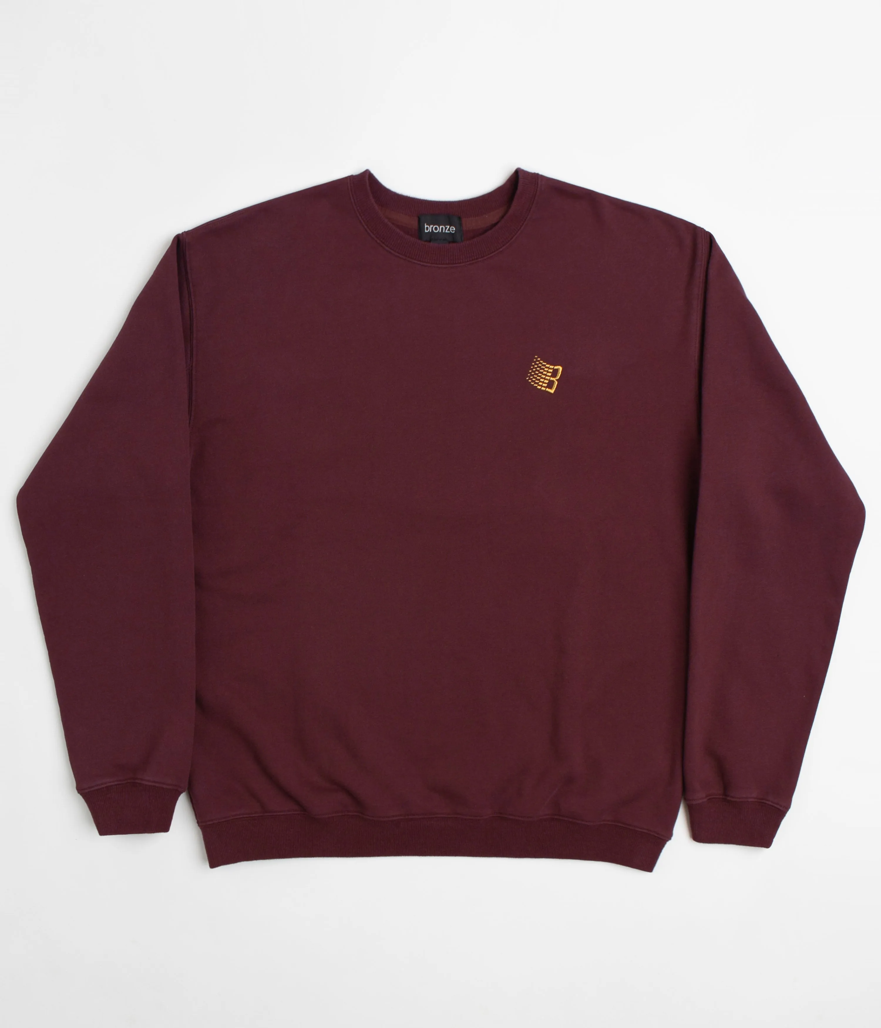 Bronze 56K Logo Crewneck Sweatshirt - Burgundy