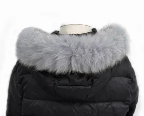 BY ORDER 70 cm Real Fox Fur (Tail) Trim Hood, Fur collar trim, Fox Fur Collar, Fur Scarf, Fur Ruff, Fur Hood, Fur stripe, Coat Trim