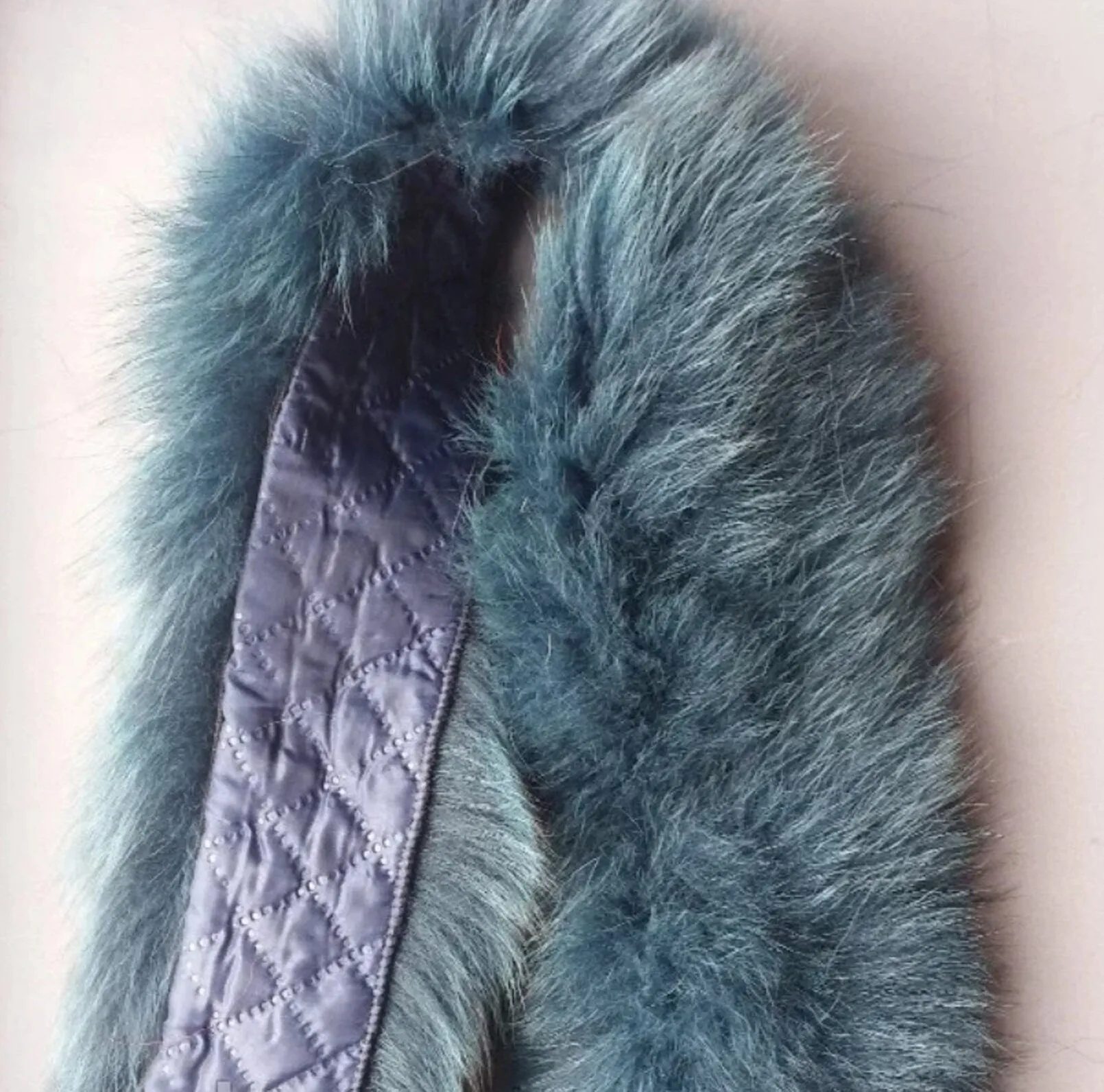 BY ORDER Fox (Tail) XXL Triple Real Fox Fur Trim Hood, Fur collar trim, Fox Fur Collar, Fur Scarf, Fur Ruff, Fur Jacket, Fur stripe, Real