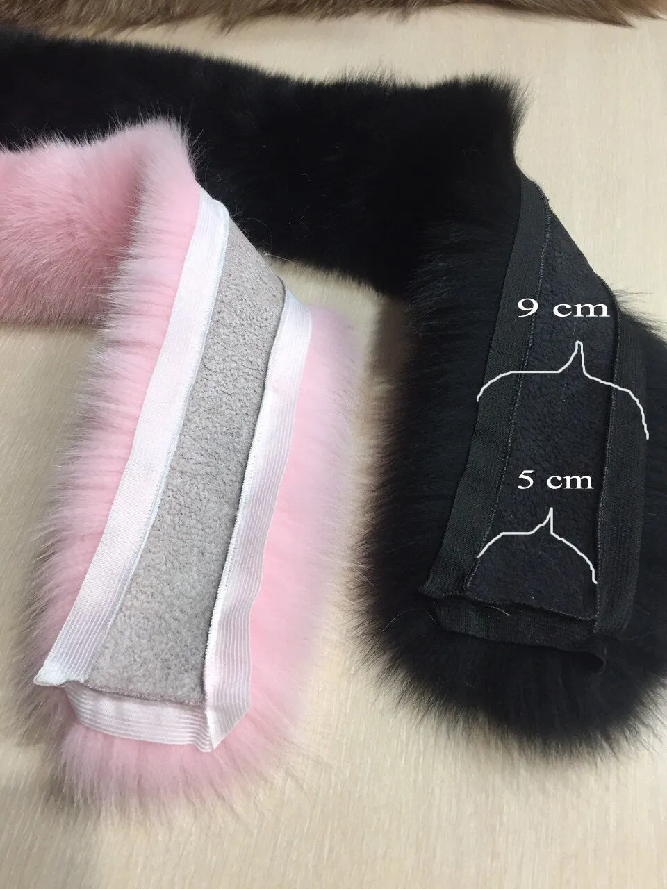 BY ORDER (not Tail) XL Extra Large Real Fox Fur Trim Hood, Green Fur collar trim, Fox Fur Collar, Fur Scarf, Fur Ruff, Fox Fur Hood, Jacket