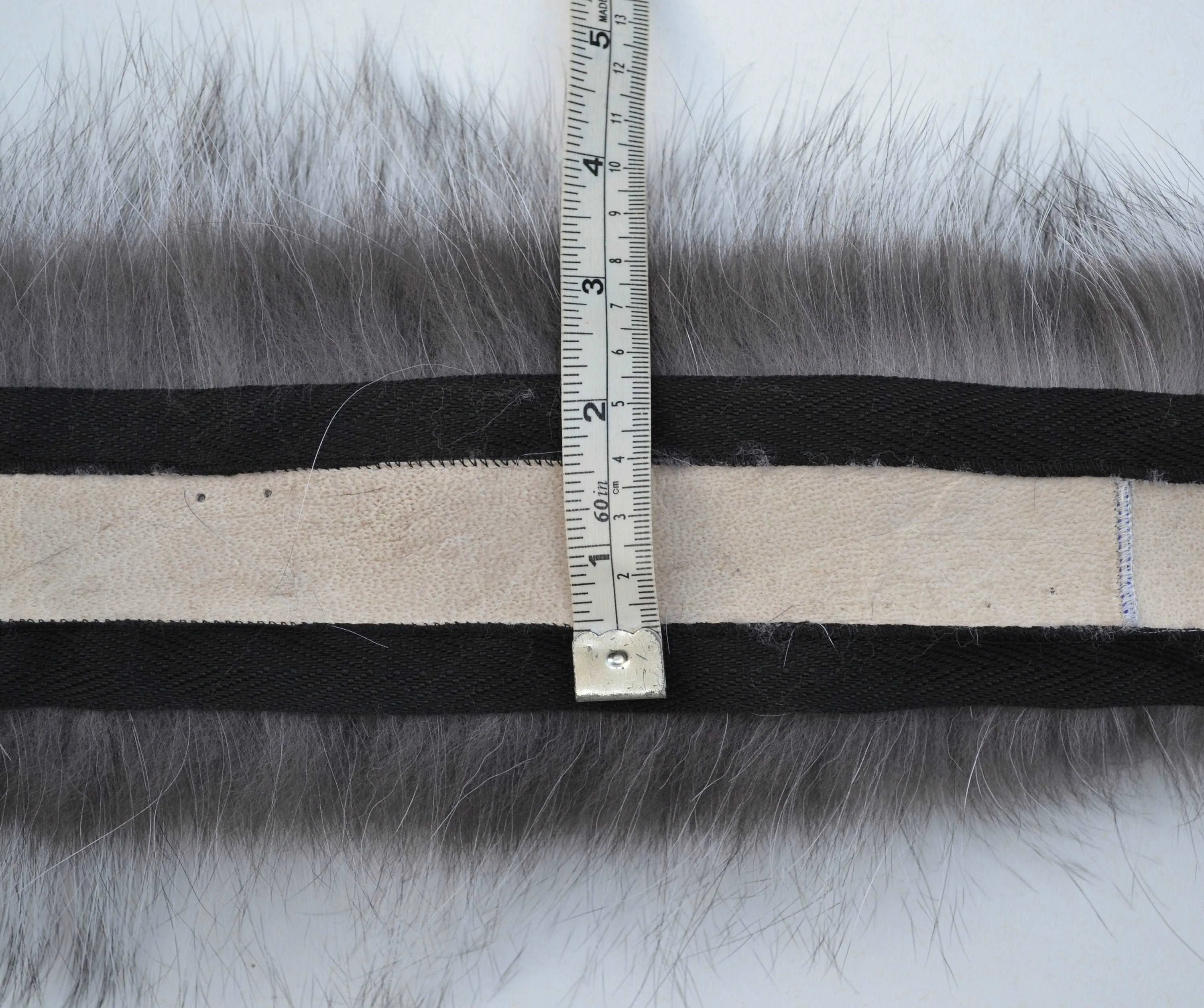 BY ORDER, Real Silver Fox Fur Trim Hood, Large Fur collar trim, Fox Fur Collar, Fur Scarf, Fur Ruff, Fox Fur Hood, Fox Fur, Stripes