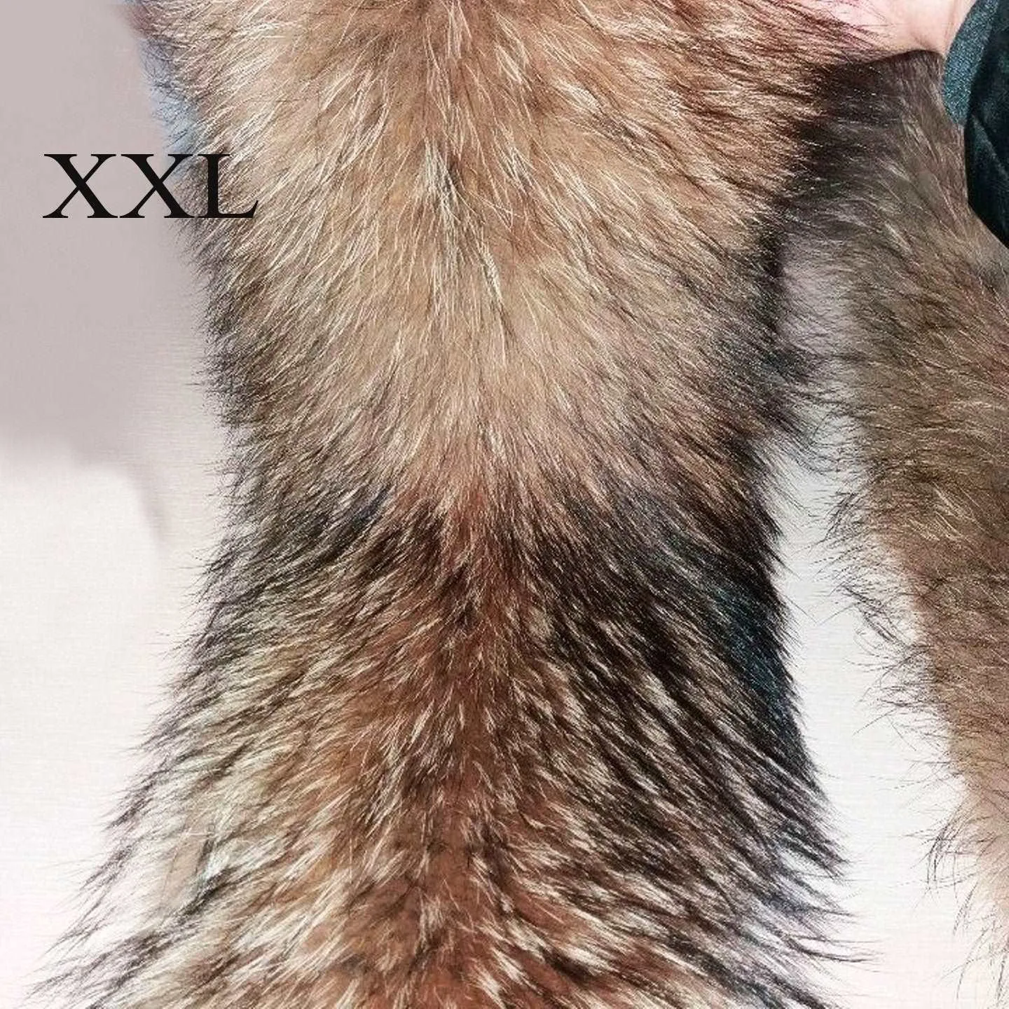 BY ORDER XXL Extra Large Finnish Raccoon Fur Collar, Fur Trim Hoodie, Raccoon Fur Collar, Fur Scarf, Fur Ruff, Raccoon Fur Hood, 70 cm