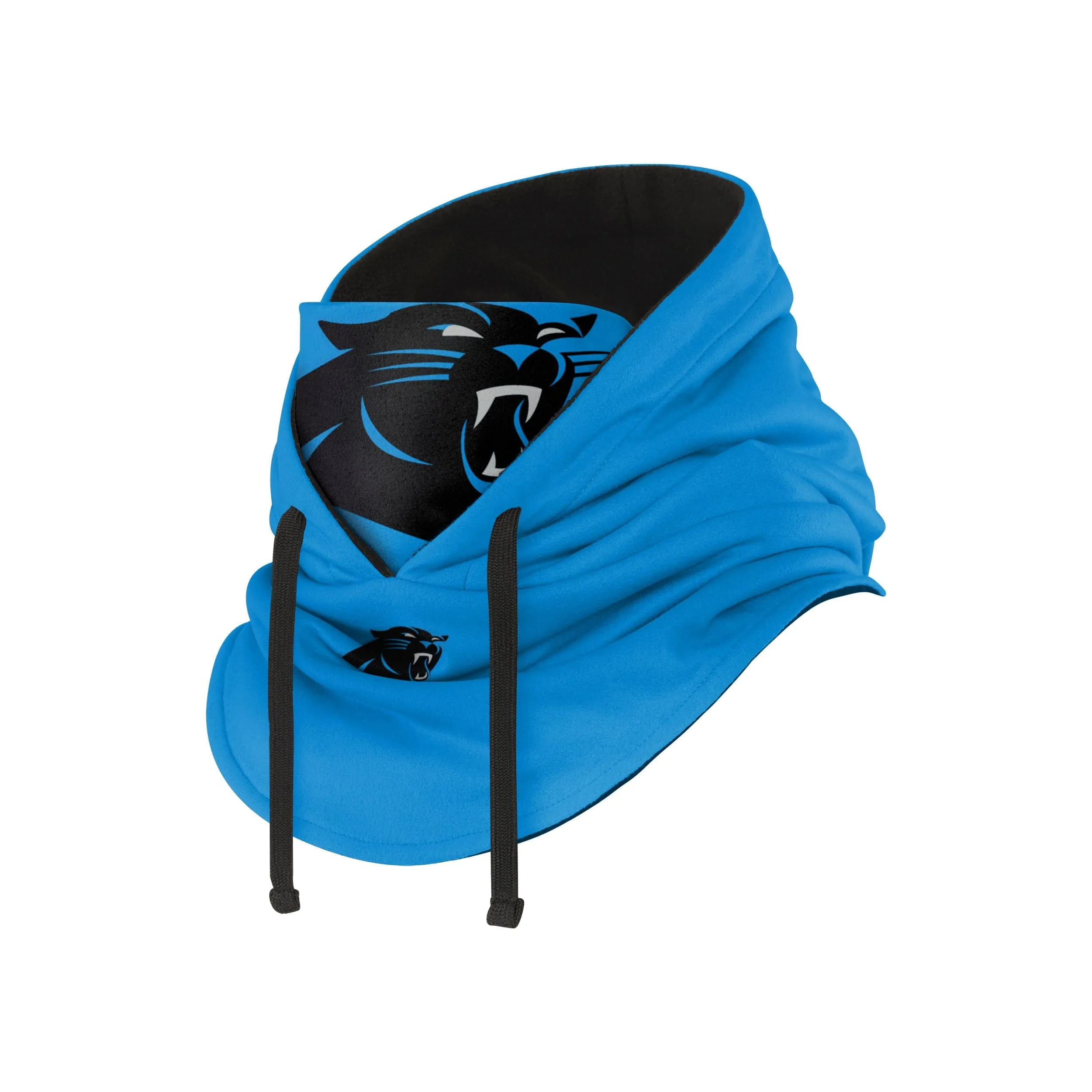 Carolina Panthers NFL Alternate Team Color Drawstring Hooded Gaiter