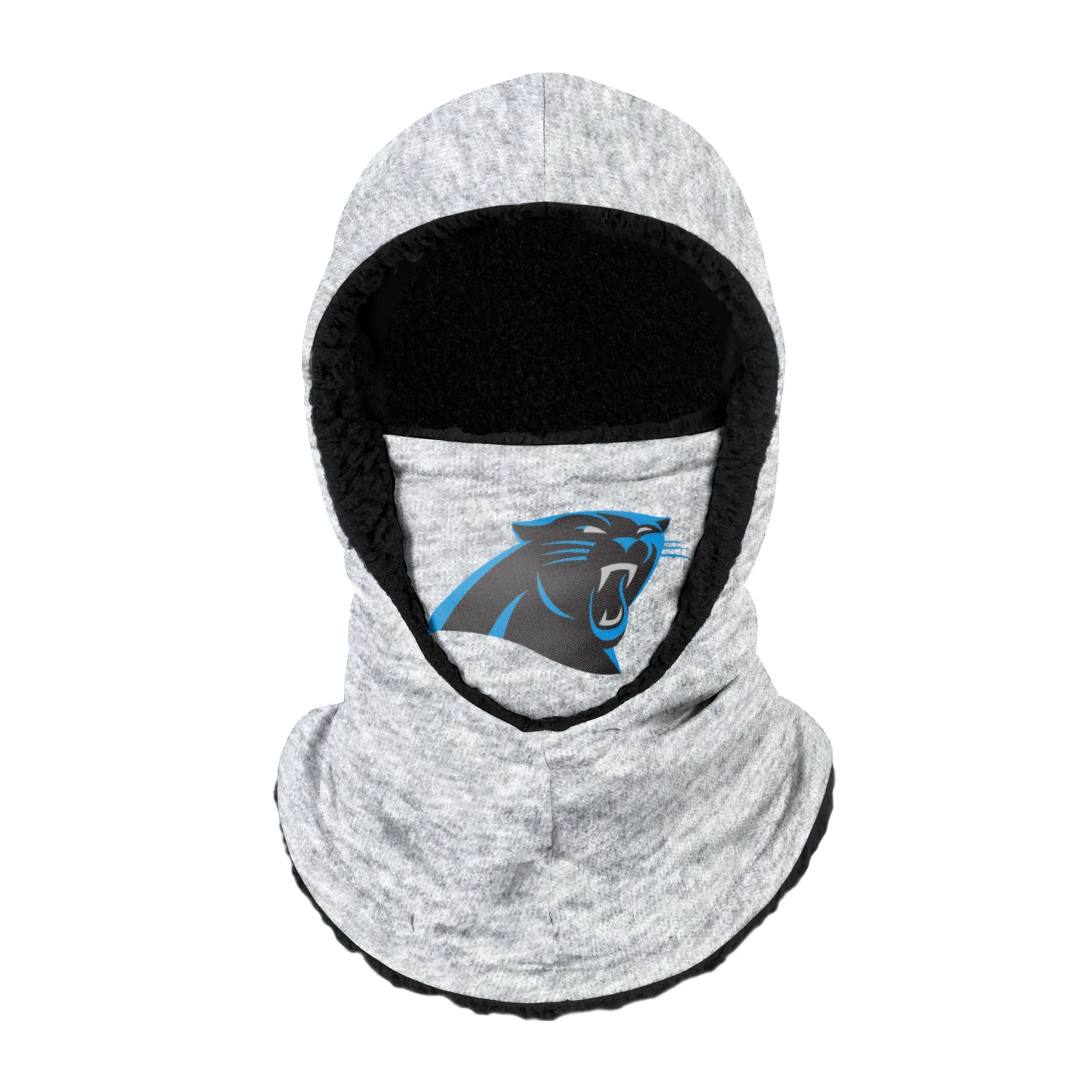 Carolina Panthers NFL Heather Grey Big Logo Hooded Gaiter