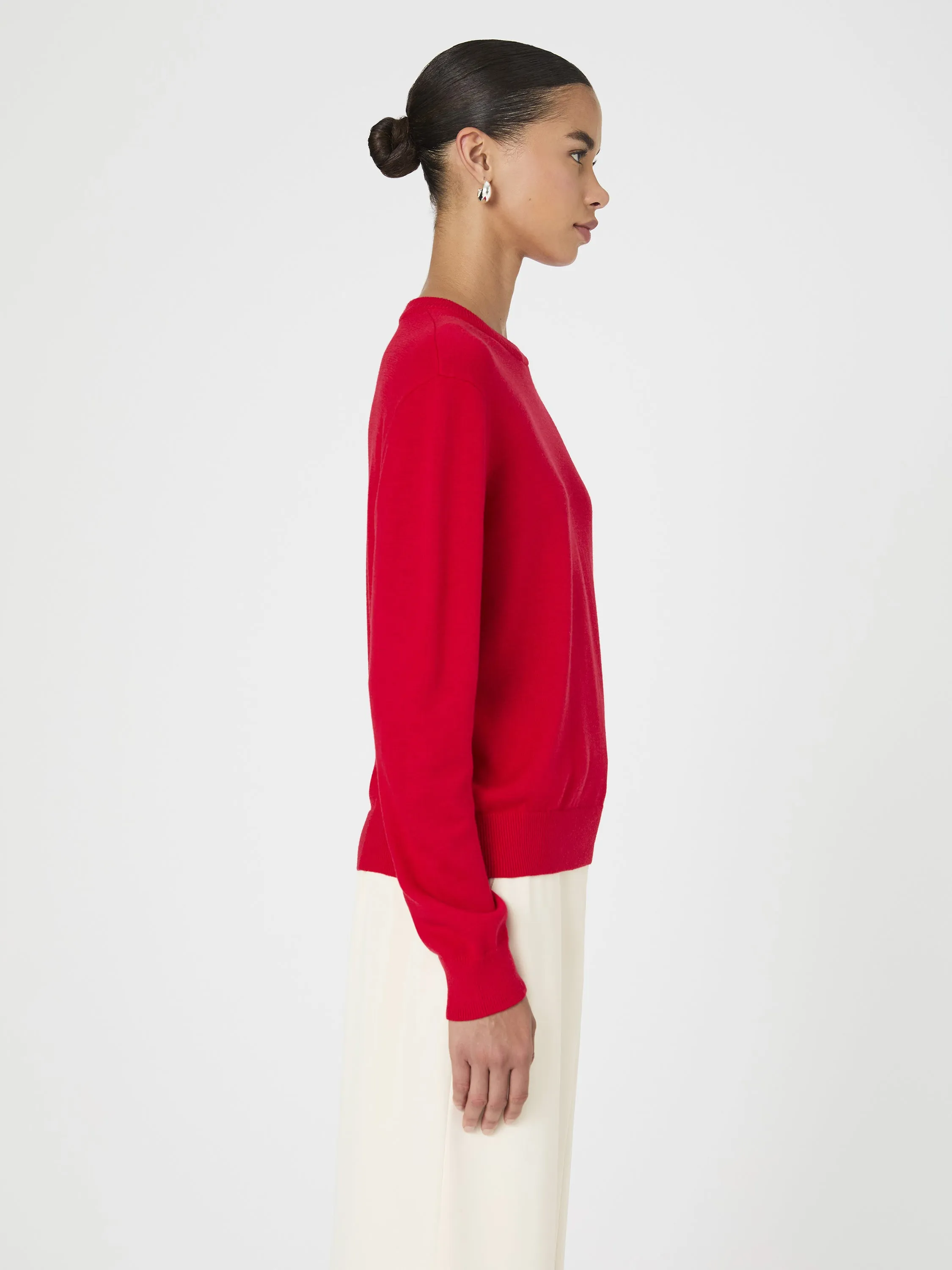 Cashmere Blend Embroidered Sweater