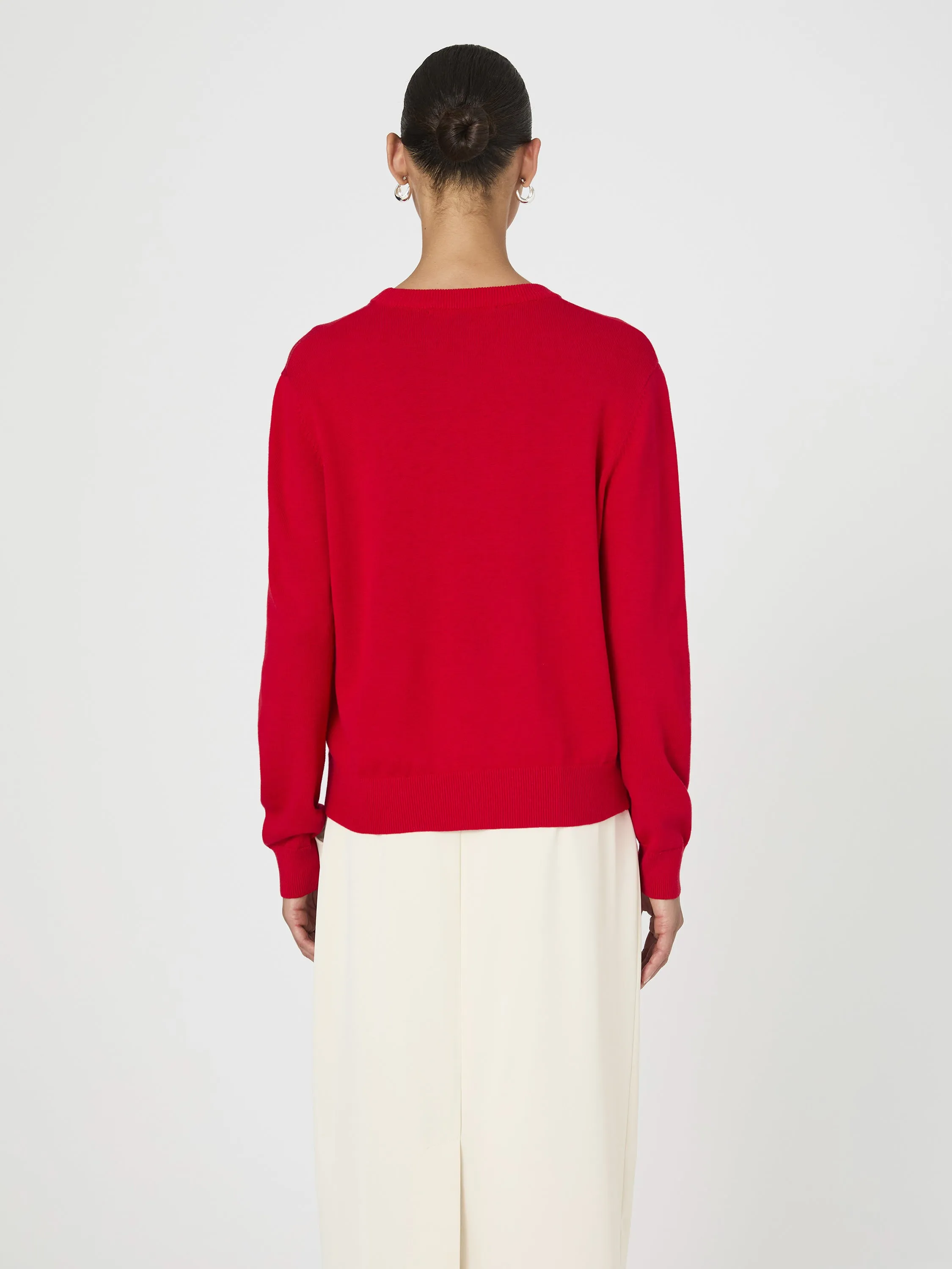 Cashmere Blend Embroidered Sweater