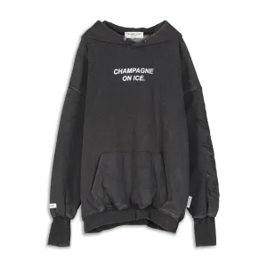 Champagne On Ice - Hideout Hoodie - Black Snow