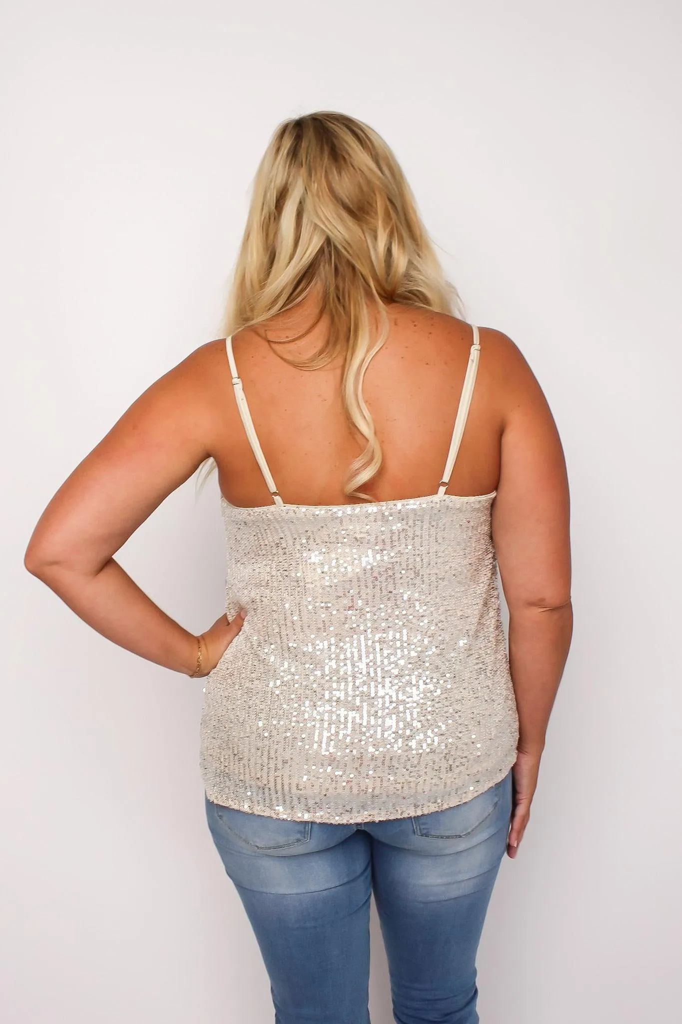 Champagne Sequin Cami