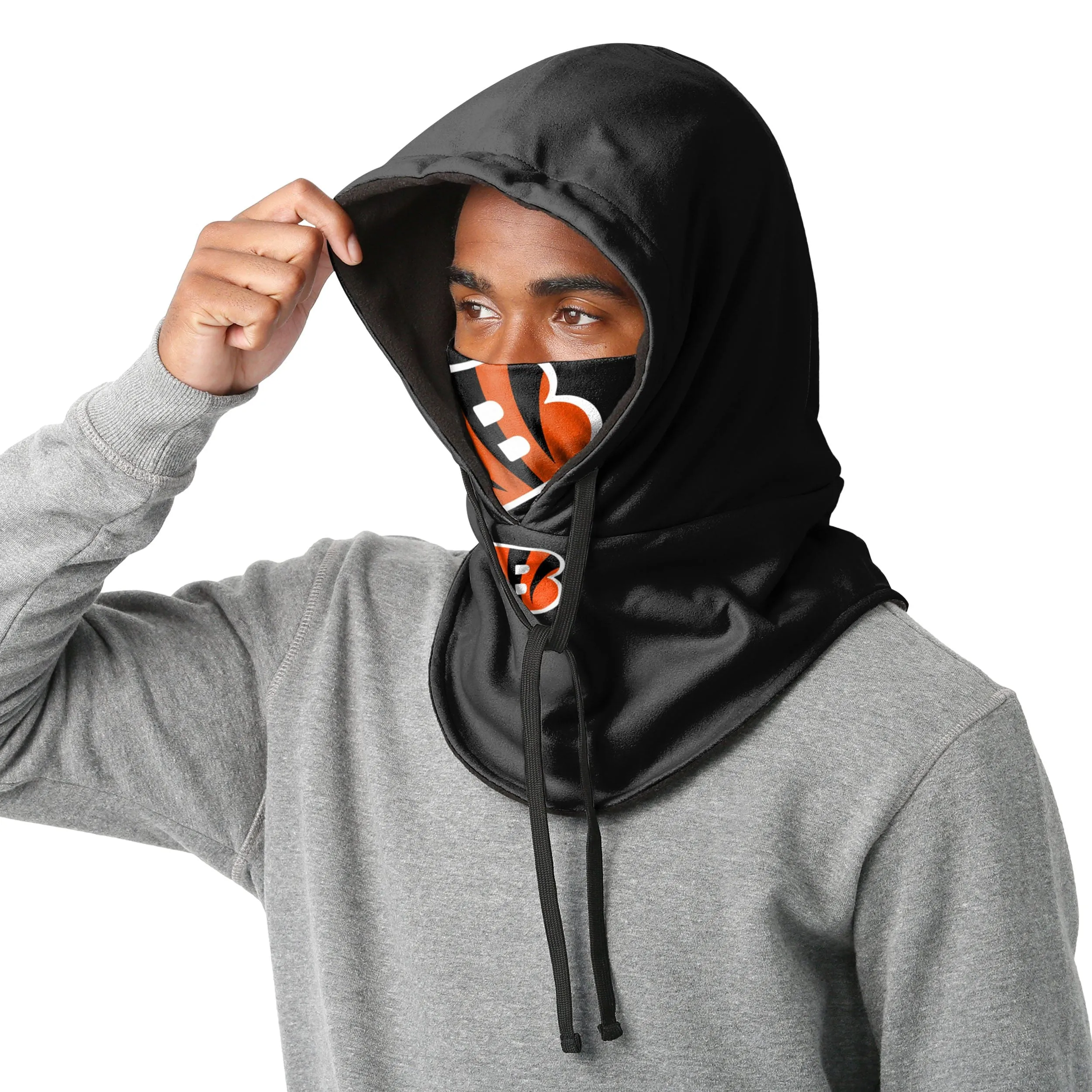 Cincinnati Bengals NFL Black Drawstring Hooded Gaiter