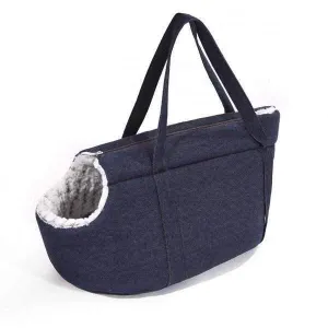 Classic Denim Luxury Dog Carrier