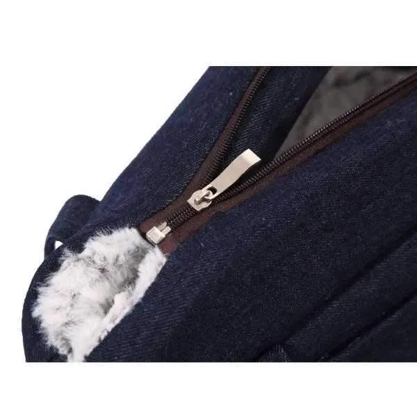 Classic Denim Luxury Dog Carrier