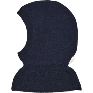 Copenhagen Colors Navy Merino Balaclava With Frill