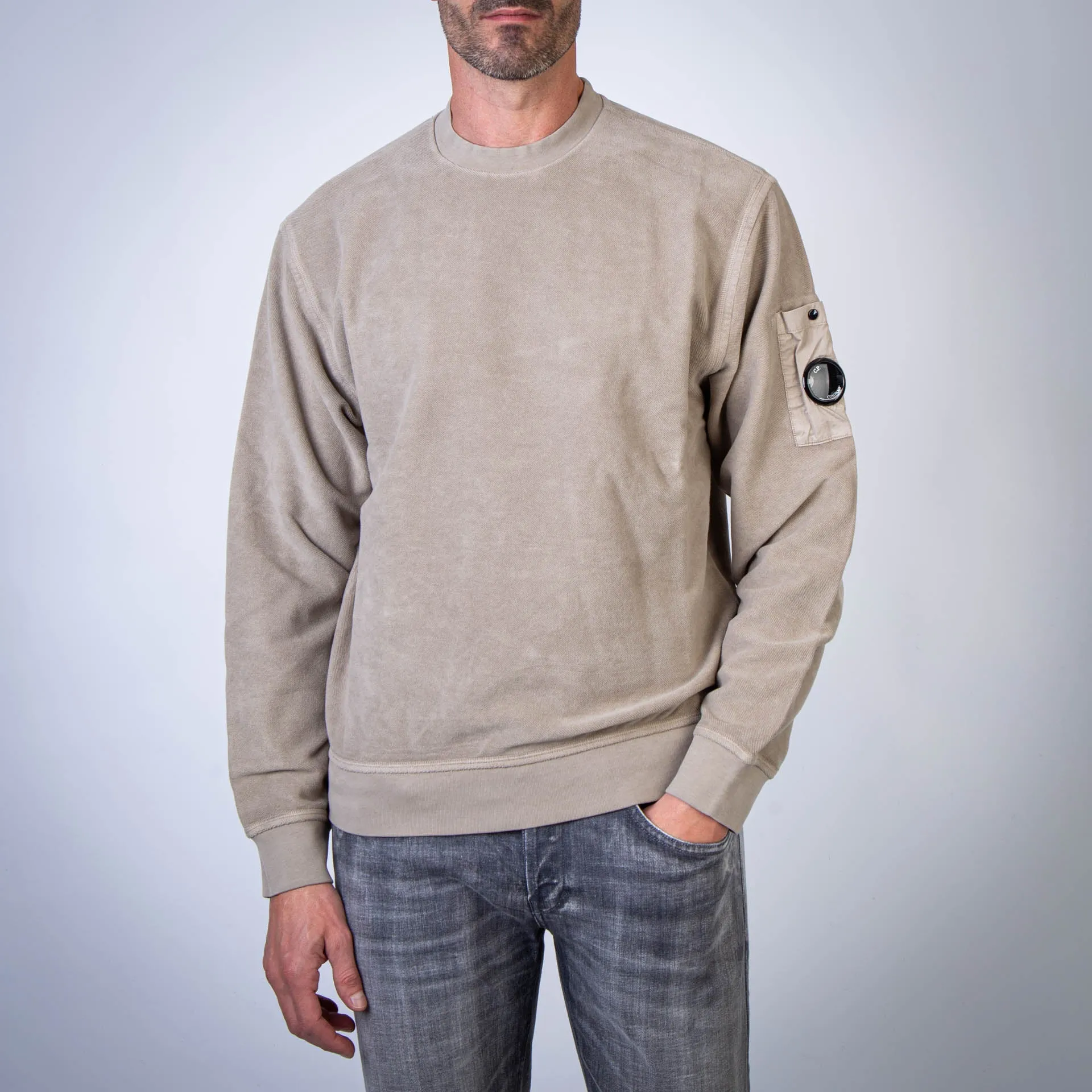 C.P. COMPANY SWEATER 17CMSS285A-006614G 327 KHAKI