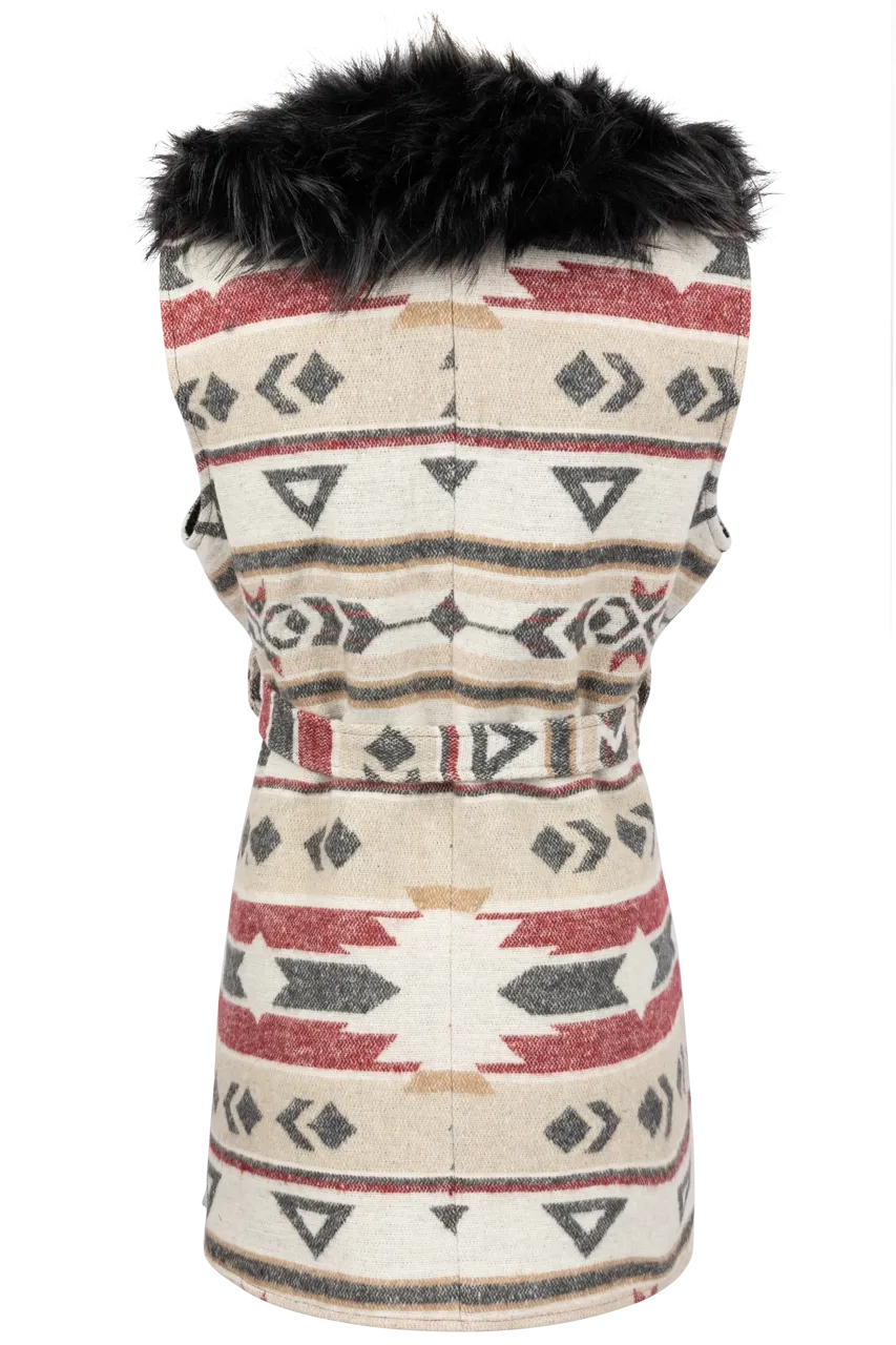 Cripple Creek Aztec Print Vest