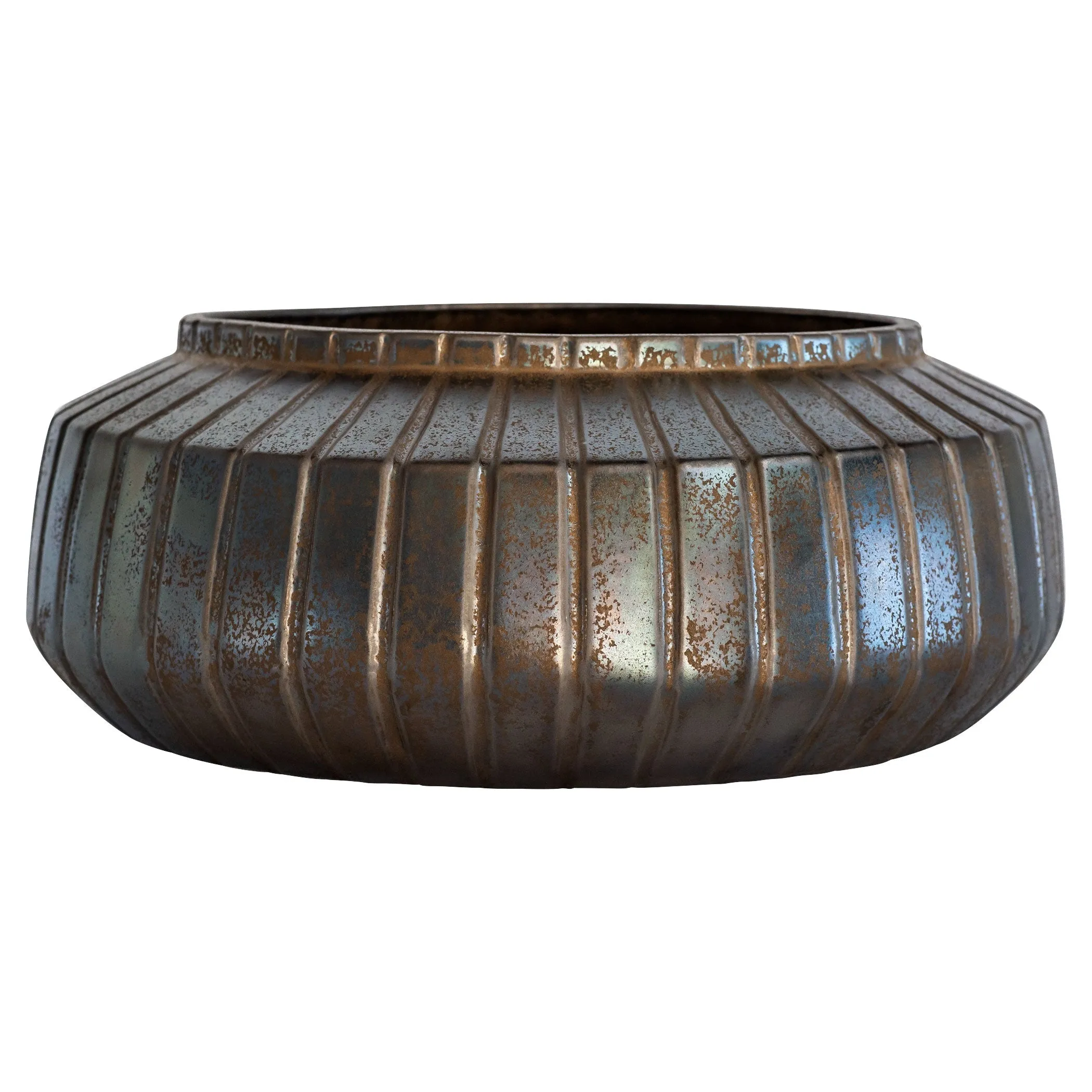 Cyan Design 11775 Ribbed Sweater Bowl - Crystal Bronze