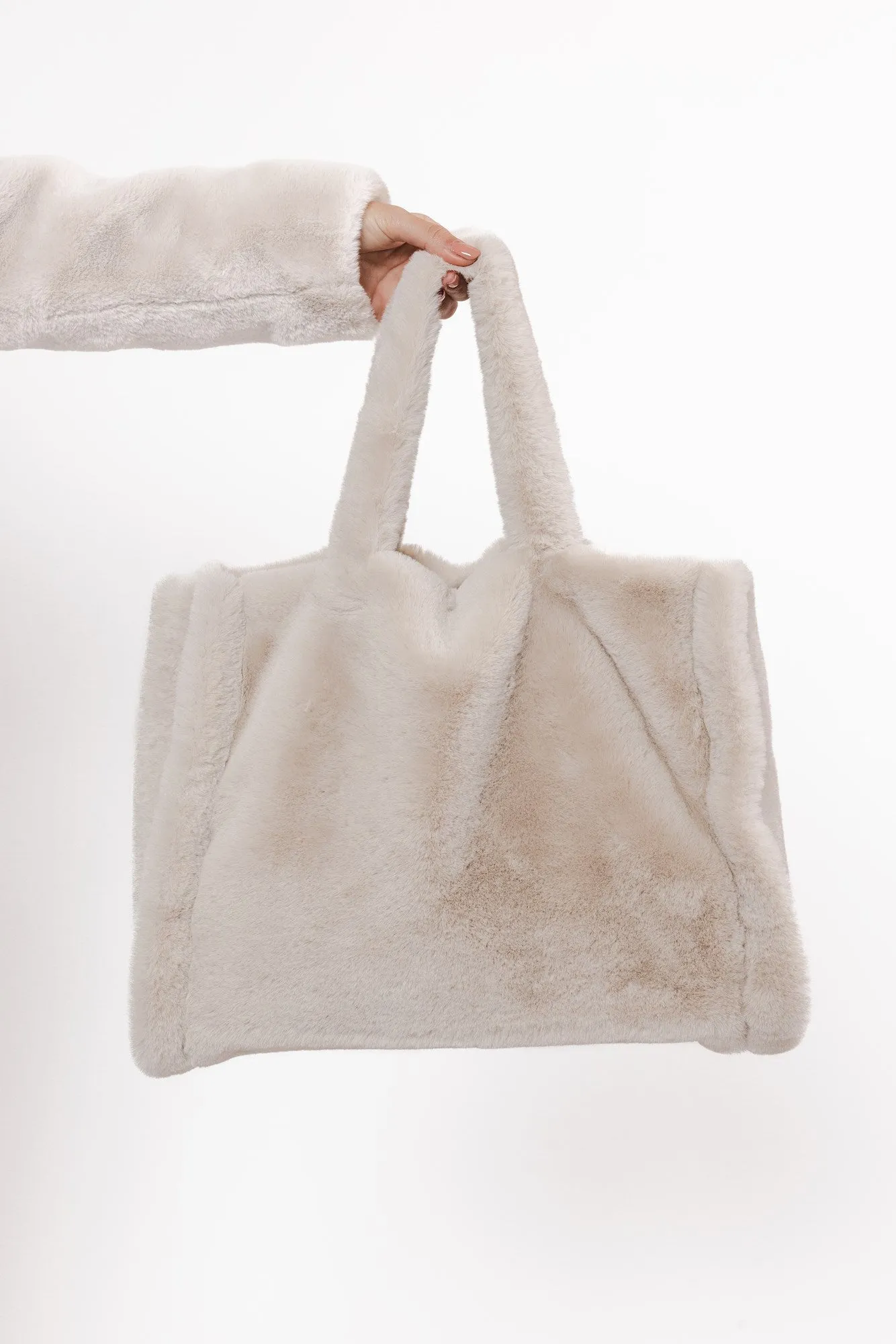 Daan Birch Faux Fur Shopper Bag