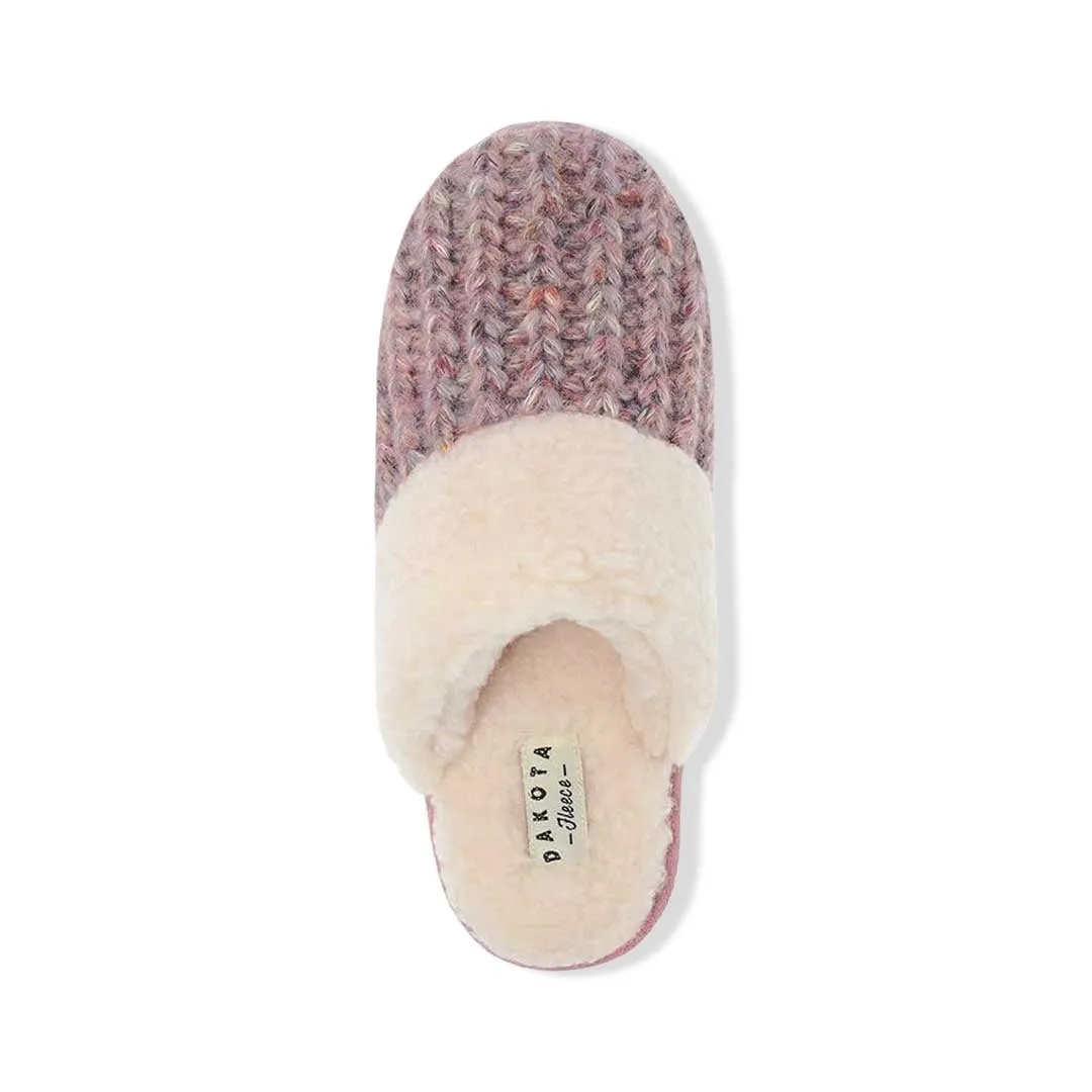 Dakota Fleece - Women's Memory Foam Clogs Slippers (SLF4769ADF PNKMUL)