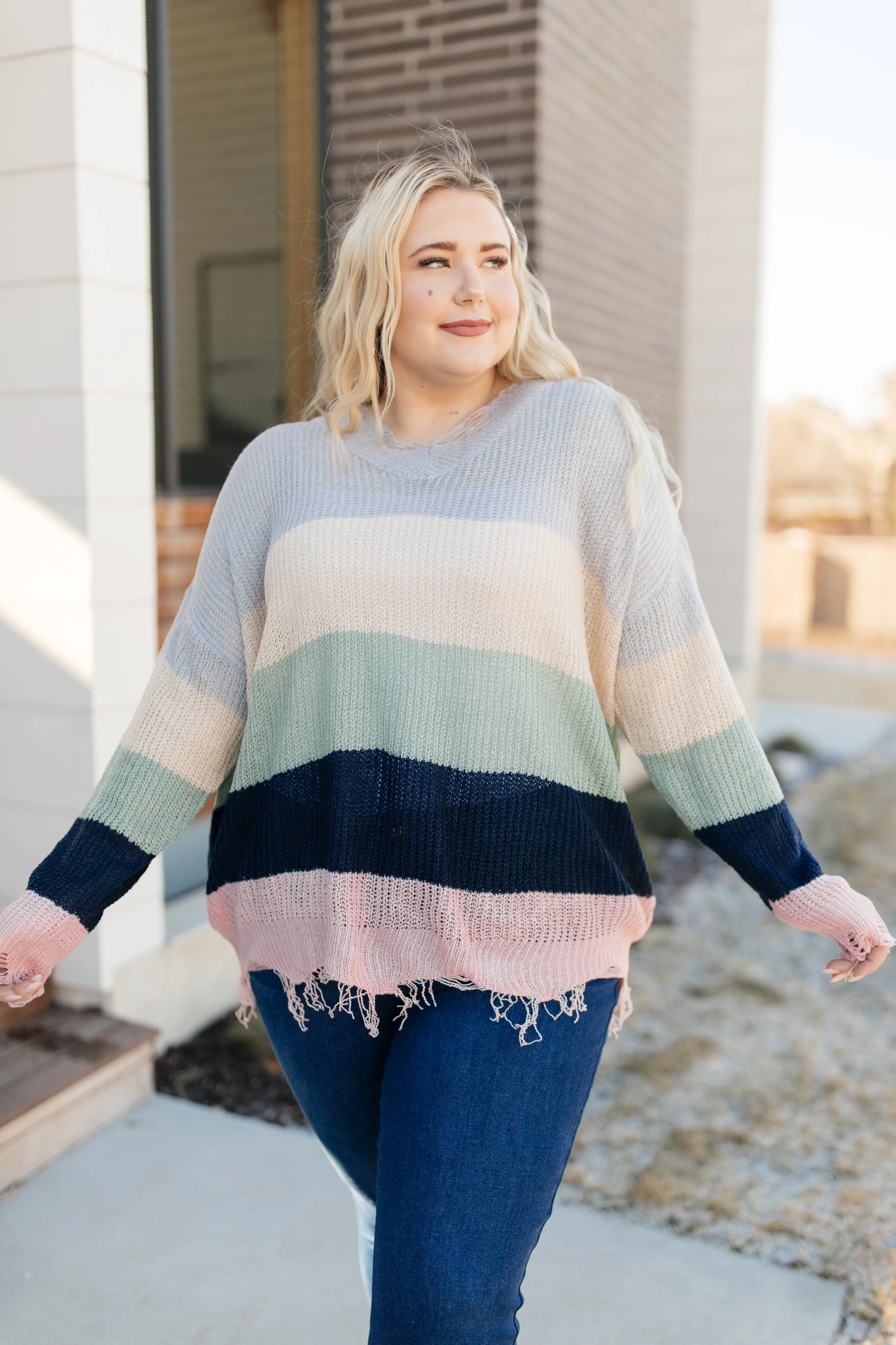 Deliah Distressed Sweater